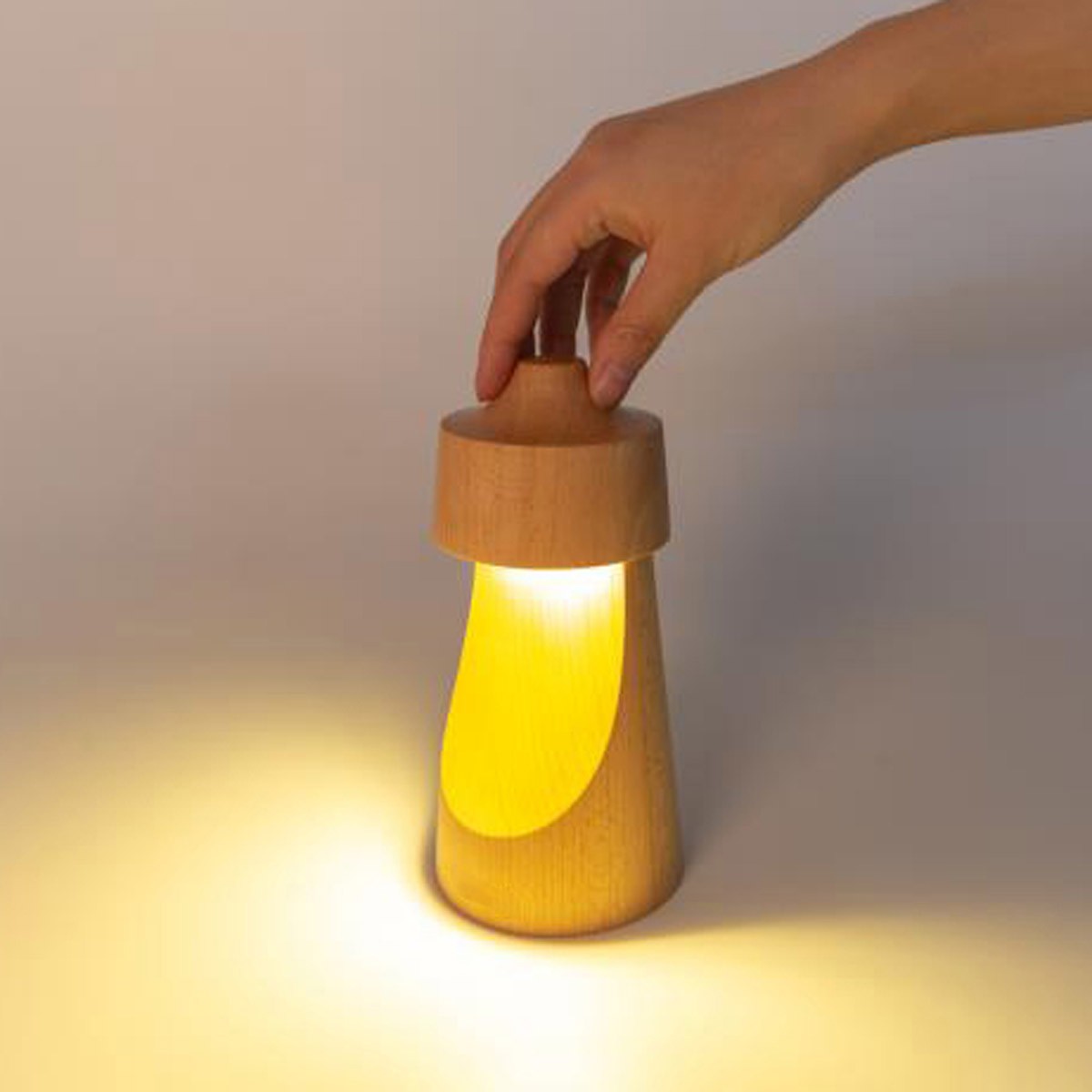 Good Quality Rechargeable Night Light Dimmable Beech Wood